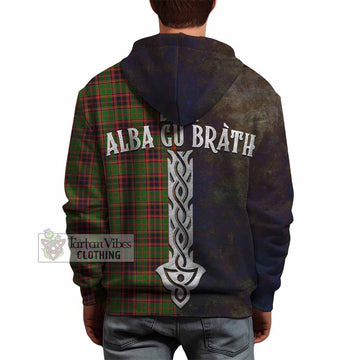 Buchan Tartan Family Crest Hoodie Alba Gu Brath Be Brave Lion Ancient Style - Tartan Vibes Clothing
