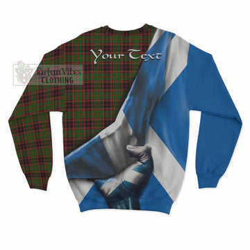 Buchan Tartan Sweatshirt with Family Crest Scotland Patriotic Style