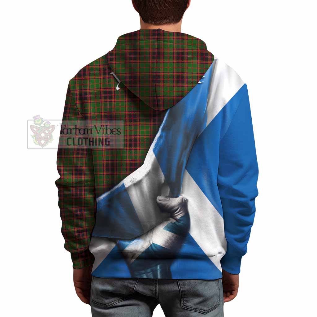 Tartan Vibes Clothing Buchan Tartan Hoodie with Family Crest Scotland Patriotic Style