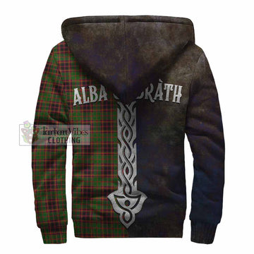 Buchan Tartan Family Crest Sherpa Hoodie Alba Gu Brath Be Brave Lion Ancient Style - Tartan Vibes Clothing
