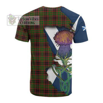 Buchan Tartan Family Crest Cotton T-shirt Scottish Thistle Celtic Inspired - Tartan Vibes Clothing