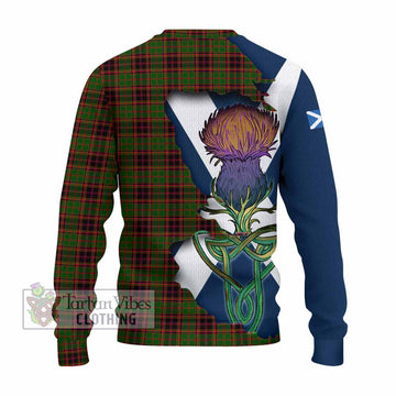 Buchan Tartan Family Crest Knitted Sweater Scottish Thistle Celtic Inspired - Tartan Vibes Clothing