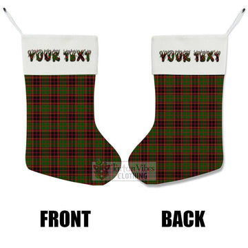 Buchan Tartan Christmas Stocking with Personalized Text