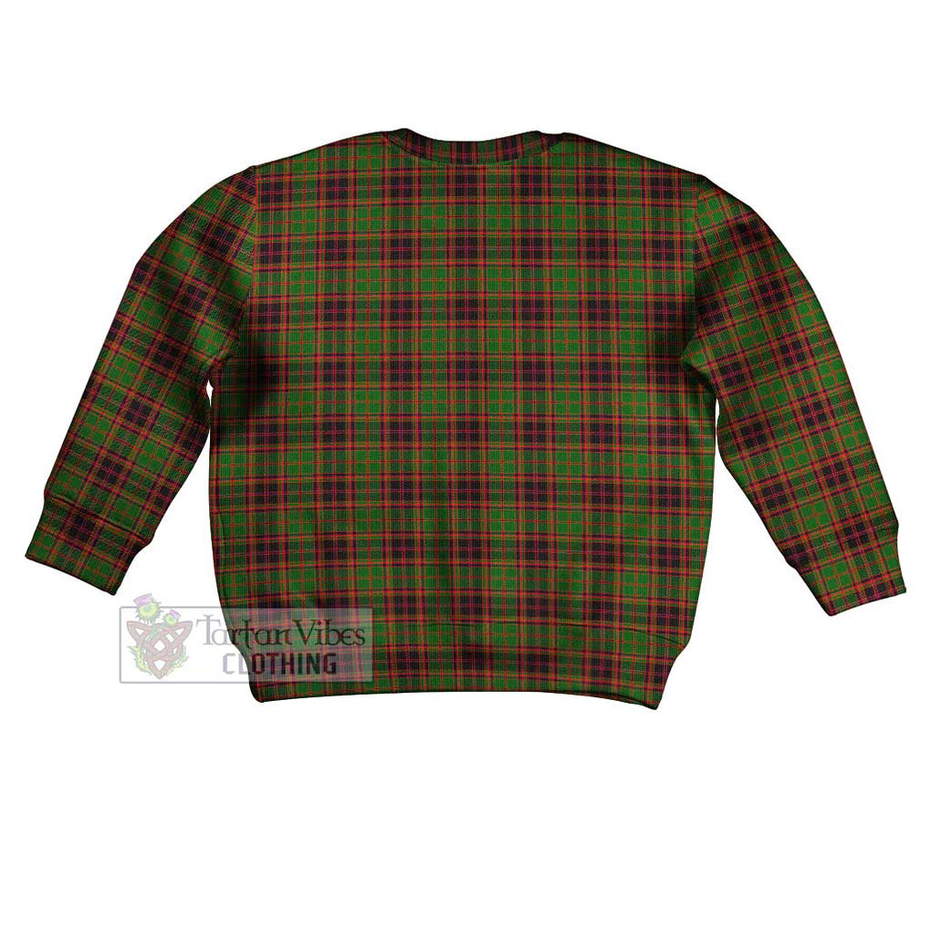 Tartan Vibes Clothing Buchan Tartan Kid Ugly Sweater with Family Crest