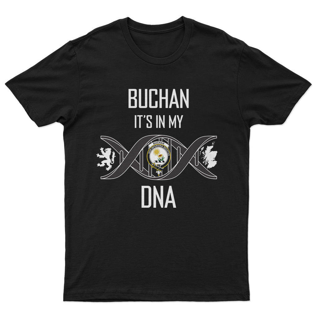 Buchan Family Crest DNA In Me Mens T Shirt - Tartanvibesclothing