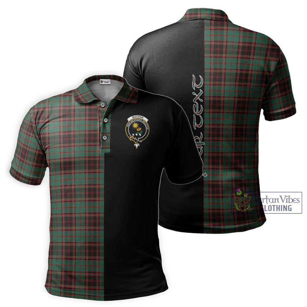 Buchan Ancient Tartan Polo Shirt with Family Crest and Half Of Me Style Kid - Tartanvibesclothing Shop