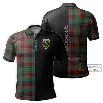 Buchan Ancient Tartan Polo Shirt with Family Crest and Half Of Me Style