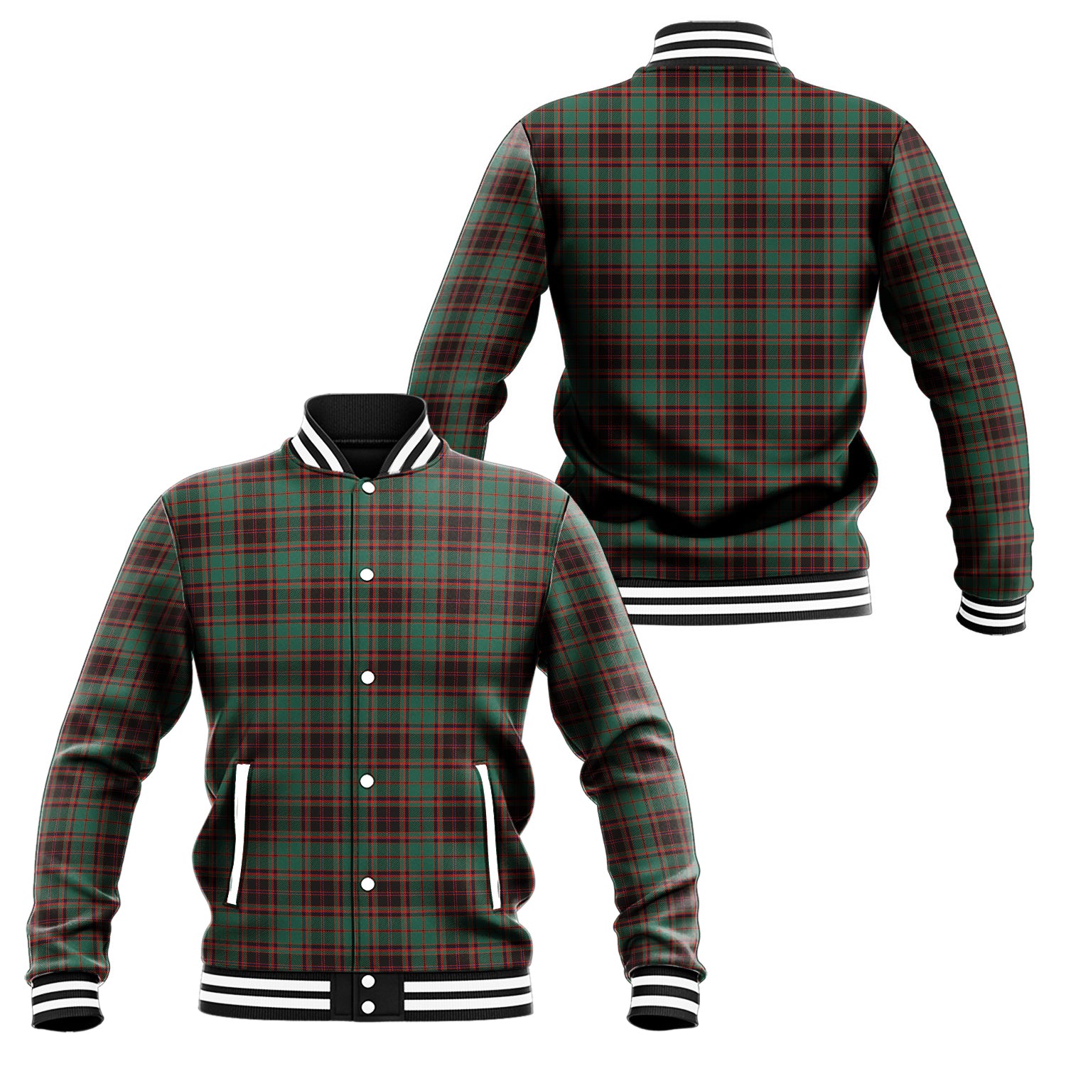 Buchan Ancient Tartan Baseball Jacket Unisex - Tartan Vibes Clothing