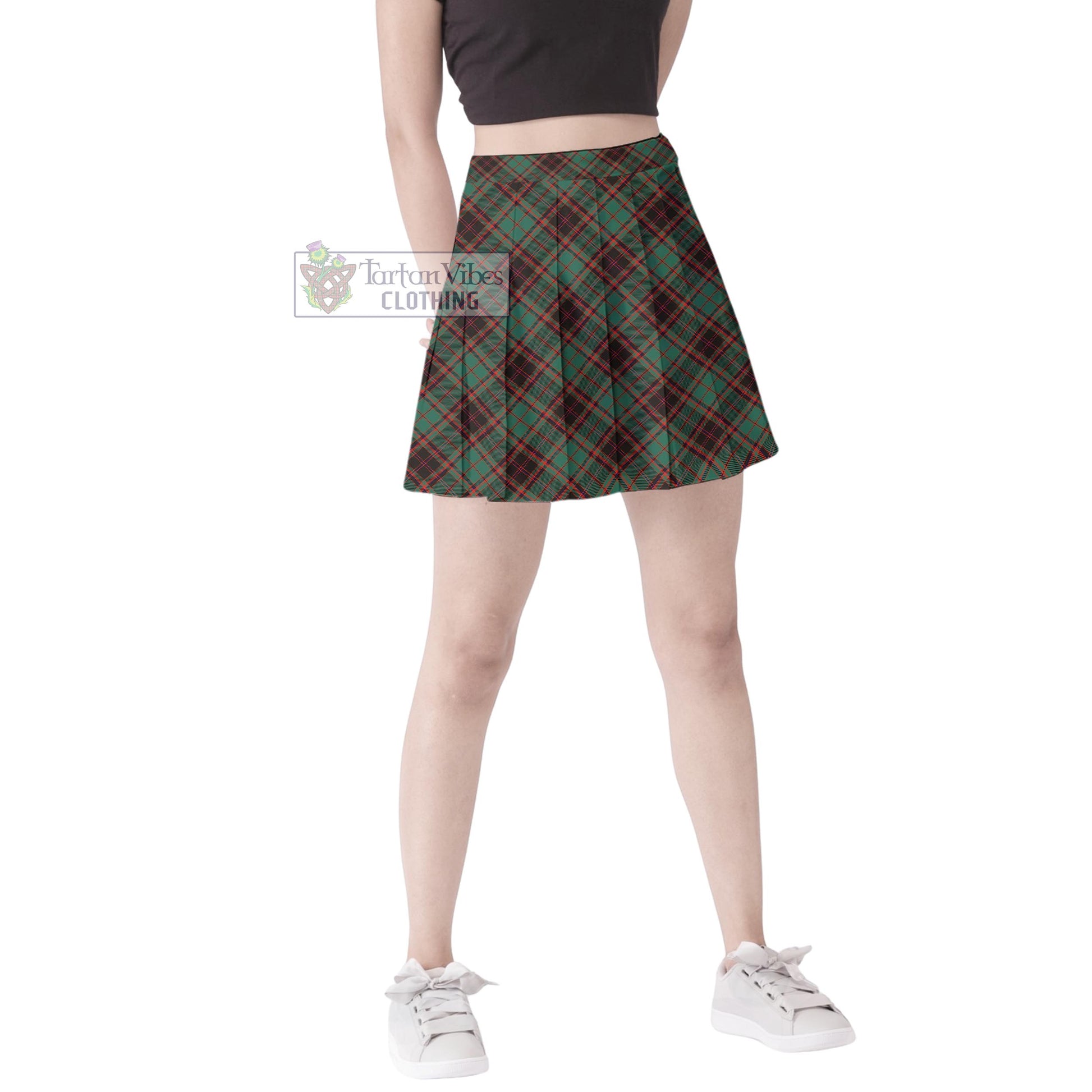 Tartan Vibes Clothing Buchan Ancient Tartan Women's Plated Mini Skirt