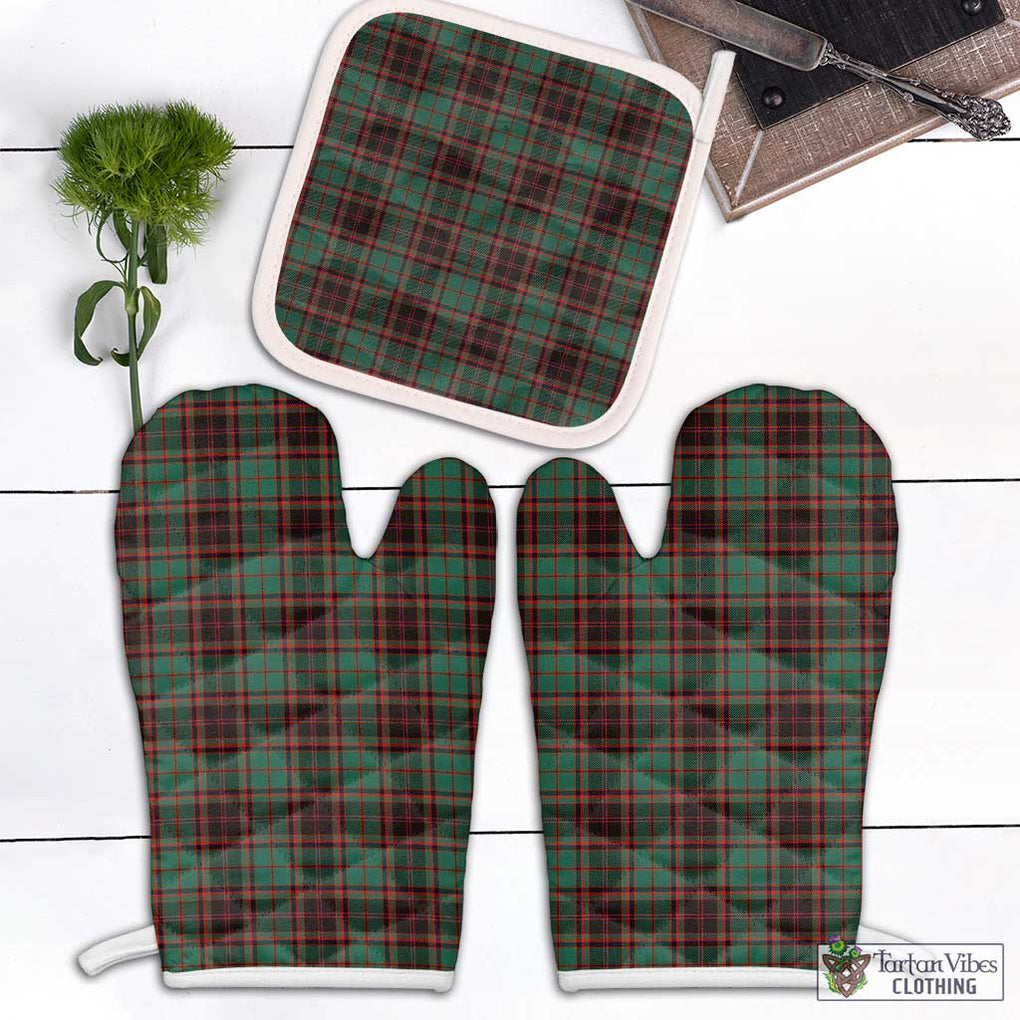 Buchan Ancient Tartan Combo Oven Mitt & Pot-Holder Combo 1 Oven Mitt & 1 Pot-Holder White - Tartan Vibes Clothing