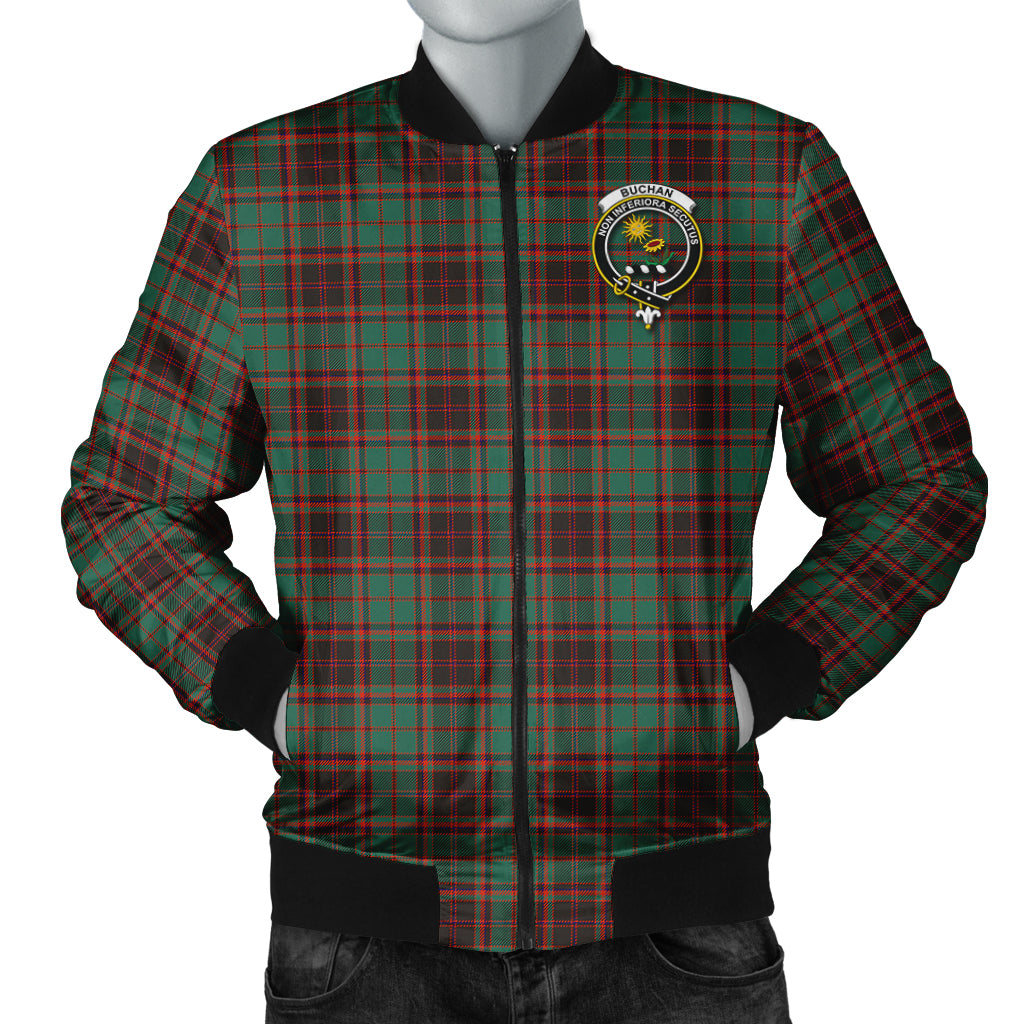 Buchan Ancient Tartan Bomber Jacket with Family Crest Unisex - Tartanvibesclothing