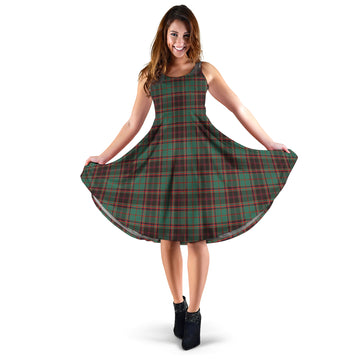 Buchan Ancient Tartan Sleeveless Midi Womens Dress