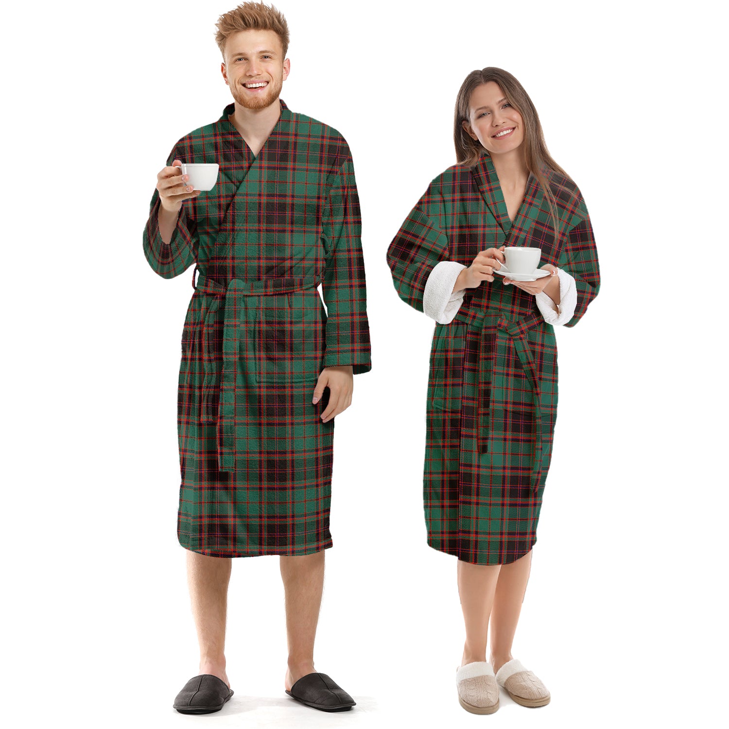 Buchan Ancient Tartan Bathrobe Unisex S - Tartan Vibes Clothing