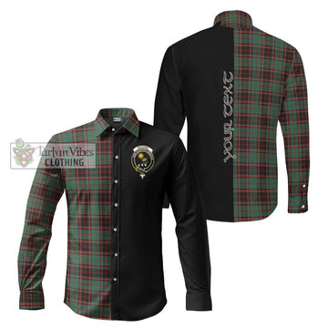 Buchan Ancient Tartan Long Sleeve Button Shirt with Family Crest and Half Of Me Style