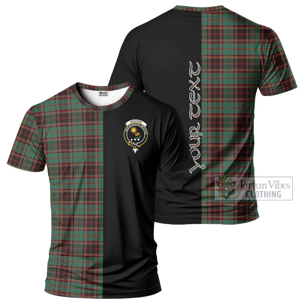 Buchan Ancient Tartan T-Shirt with Family Crest and Half Of Me Style Kid's Shirt - Tartanvibesclothing Shop