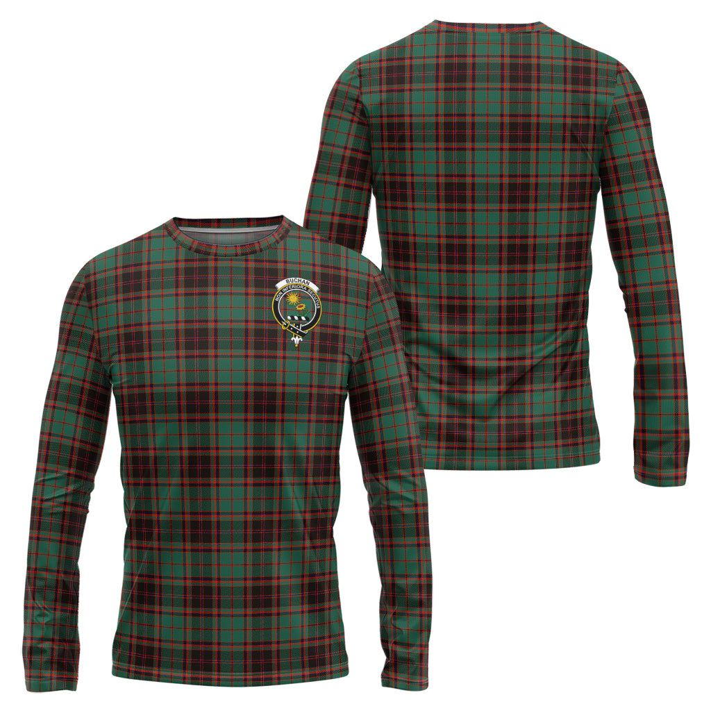 Buchan Ancient Tartan Long Sleeve T-Shirt with Family Crest Unisex - Tartanvibesclothing