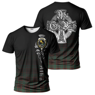 Buchan Ancient Tartan T-Shirt Featuring Alba Gu Brath Family Crest Celtic Inspired