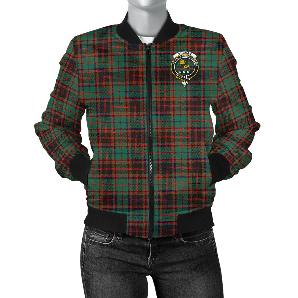 Buchan Ancient Tartan Bomber Jacket with Family Crest - Tartanvibesclothing