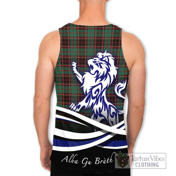 Buchan Ancient Tartan Men's Tank Top with Alba Gu Brath Regal Lion Emblem