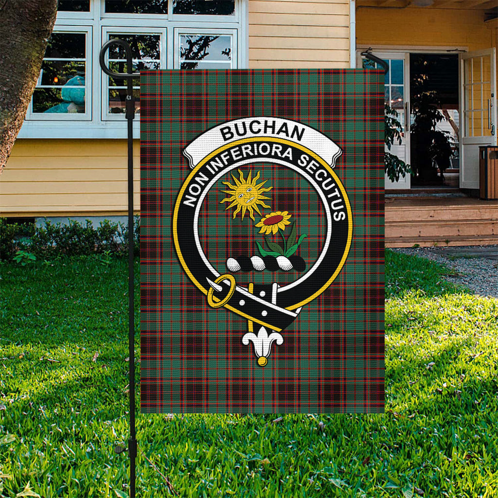 Buchan Ancient Tartan Flag with Family Crest - Tartan Vibes Clothing