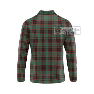 Buchan Ancient Tartan Long Sleeve Polo Shirt with Family Crest DNA In Me Style