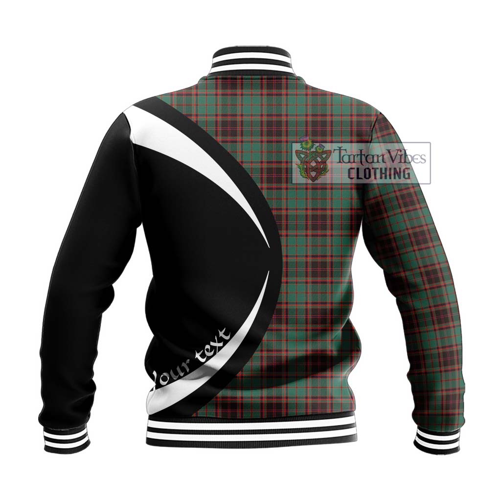 Buchan Ancient Tartan Baseball Jacket with Family Crest Circle Style - Tartan Vibes Clothing