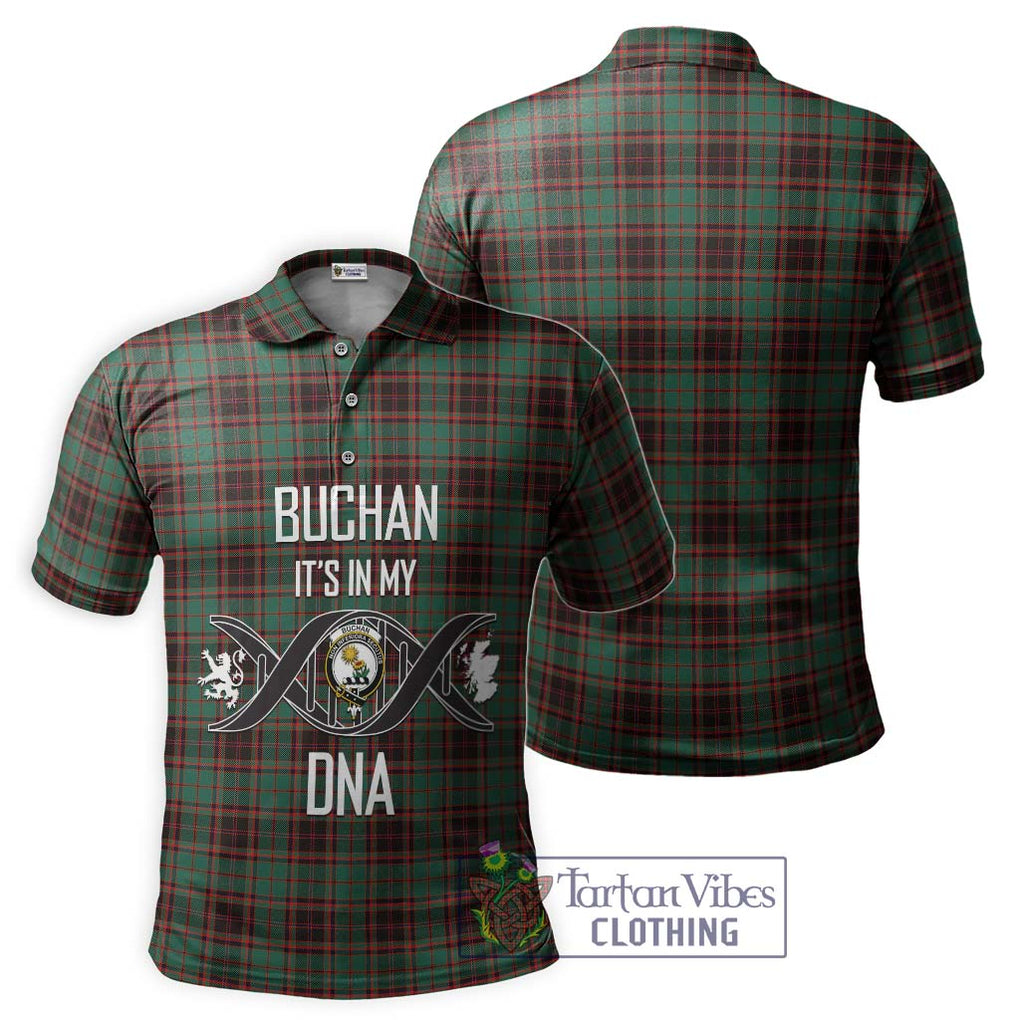 Buchan Ancient Tartan Polo Shirt with Family Crest DNA In Me Style - Tartanvibesclothing Shop