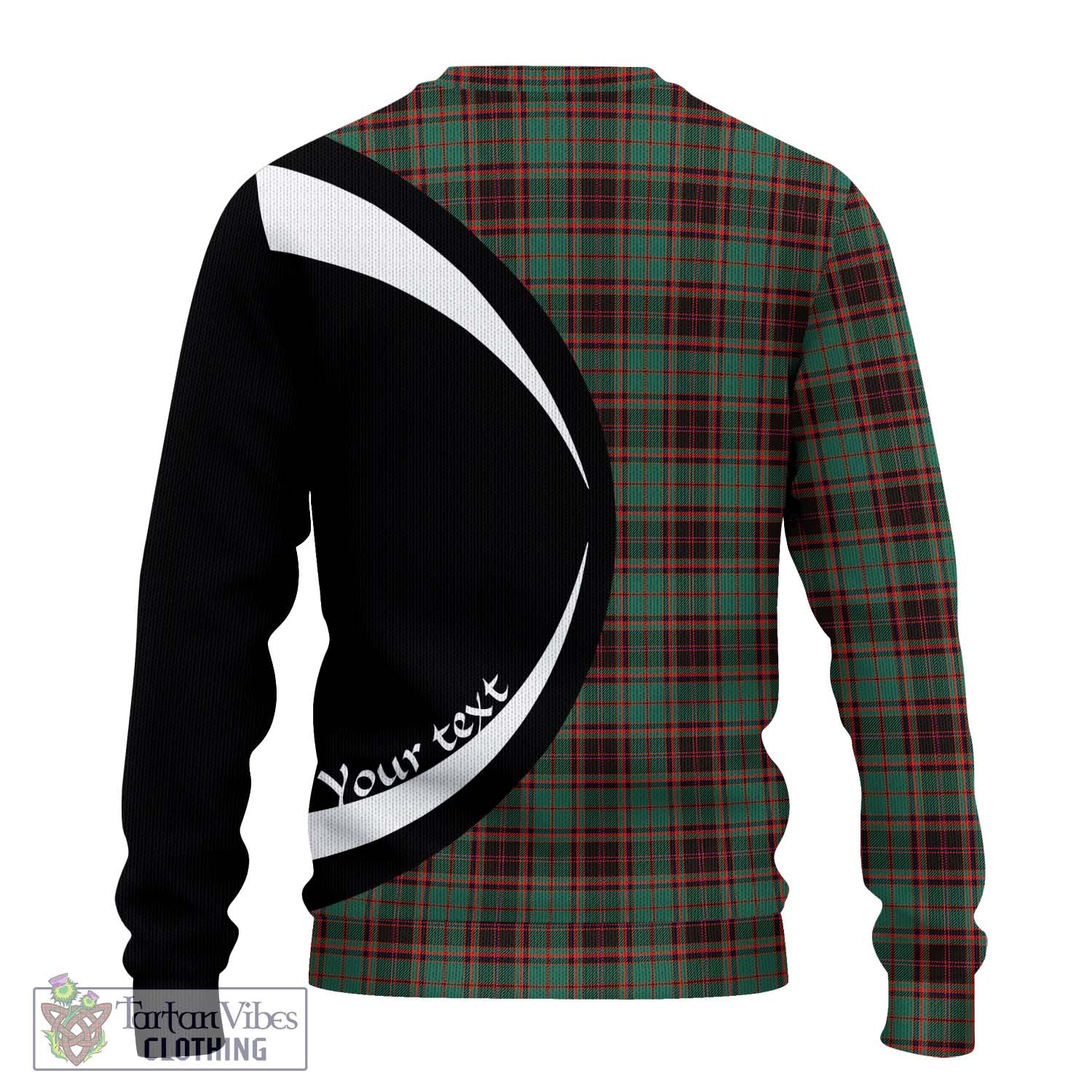 Buchan Ancient Tartan Ugly Sweater with Family Crest Circle Style - Tartan Vibes Clothing