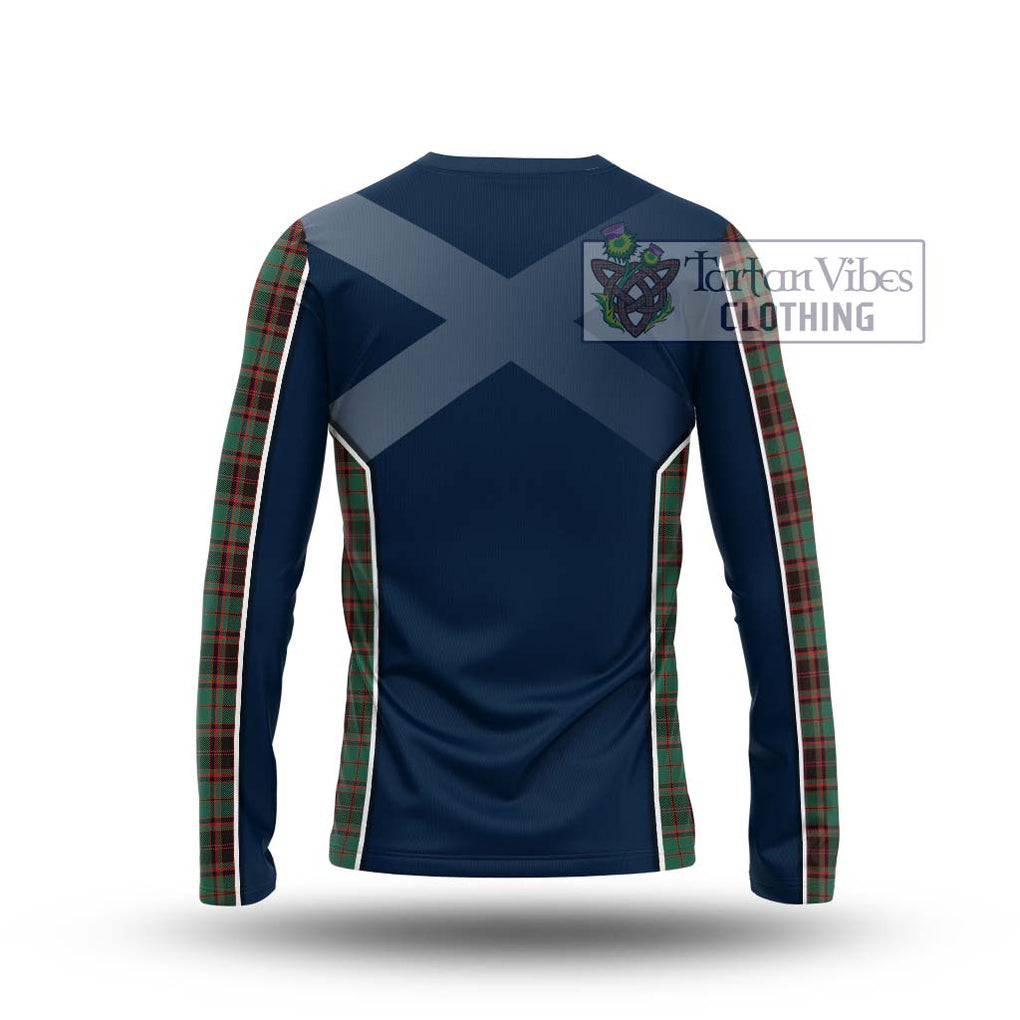 Buchan Ancient Tartan Long Sleeve T-Shirt with Family Crest and Lion Rampant Vibes Sport Style - Tartan Vibes Clothing