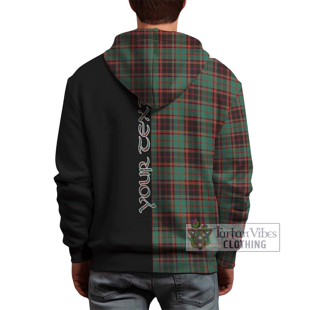 Buchan Ancient Tartan Hoodie with Family Crest and Half Of Me Style - Tartanvibesclothing Shop