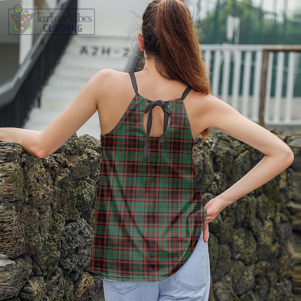 Tartan Vibes Clothing Buchan Ancient Tartan Loose Halter Neck Camisole