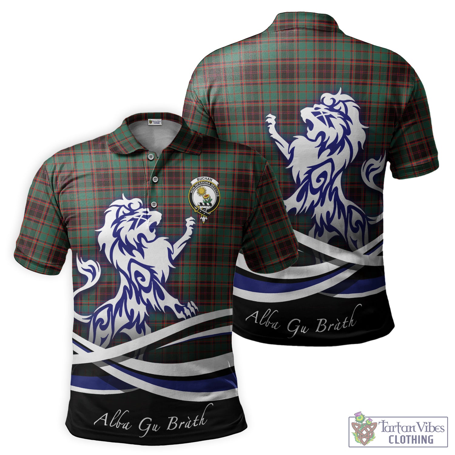 buchan-ancient-tartan-polo-shirt-with-alba-gu-brath-regal-lion-emblem