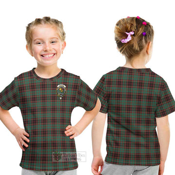 Buchan Ancient Tartan Kid T-Shirt with Family Crest