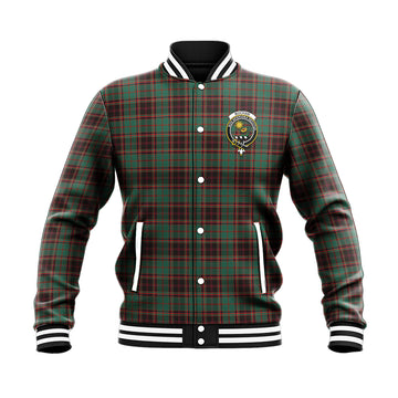 Buchan Ancient Tartan Baseball Jacket with Family Crest