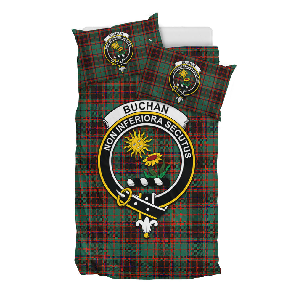 Buchan Ancient Tartan Bedding Set with Family Crest - Tartan Vibes Clothing