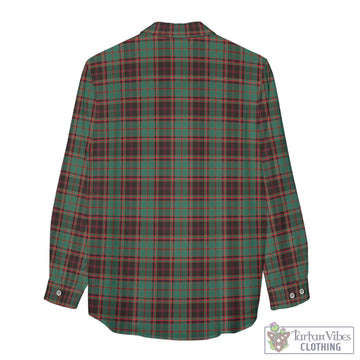 Buchan Ancient Tartan Women's Casual Shirt with Family Crest