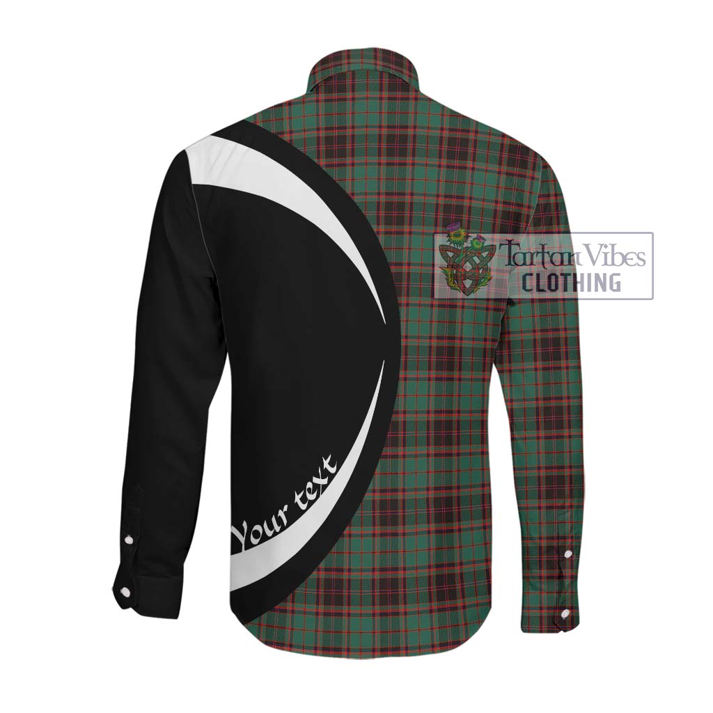 Buchan Ancient Tartan Long Sleeve Button Up with Family Crest Circle Style Men's Shirt - Tartan Vibes Clothing