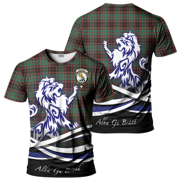 Buchan Ancient Tartan T-Shirt with Alba Gu Brath Regal Lion Emblem