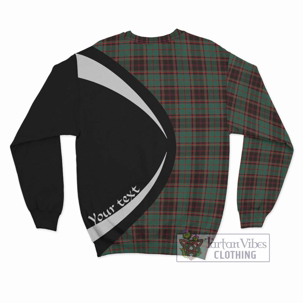 Buchan Ancient Tartan Sweatshirt with Family Crest Circle Style - Tartan Vibes Clothing