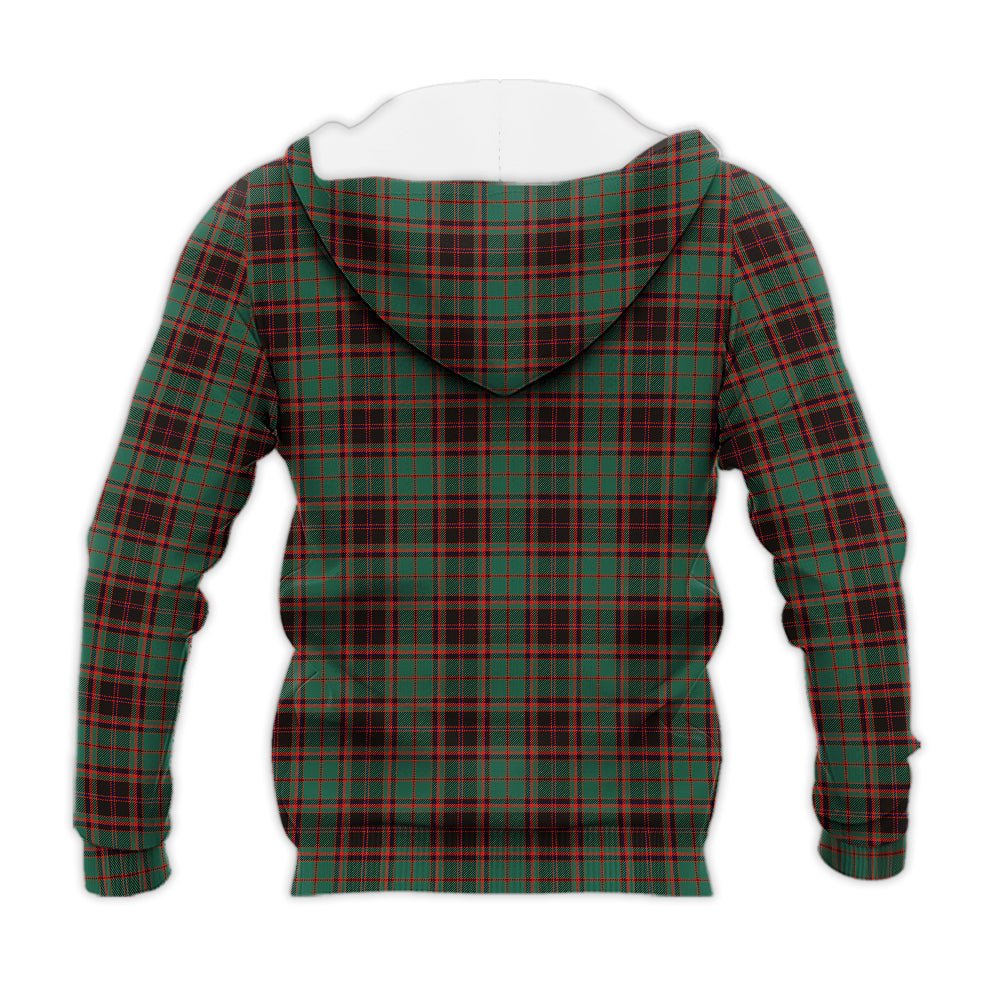 Buchan Ancient Tartan Knitted Hoodie with Family Crest - Tartanvibesclothing