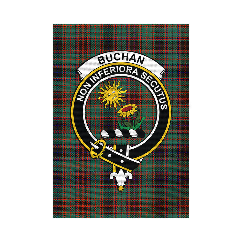 Buchan Ancient Tartan Flag with Family Crest - Tartan Vibes Clothing