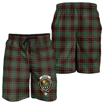 Buchan Ancient Tartan Mens Shorts with Family Crest