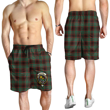 Buchan Ancient Tartan Mens Shorts with Family Crest