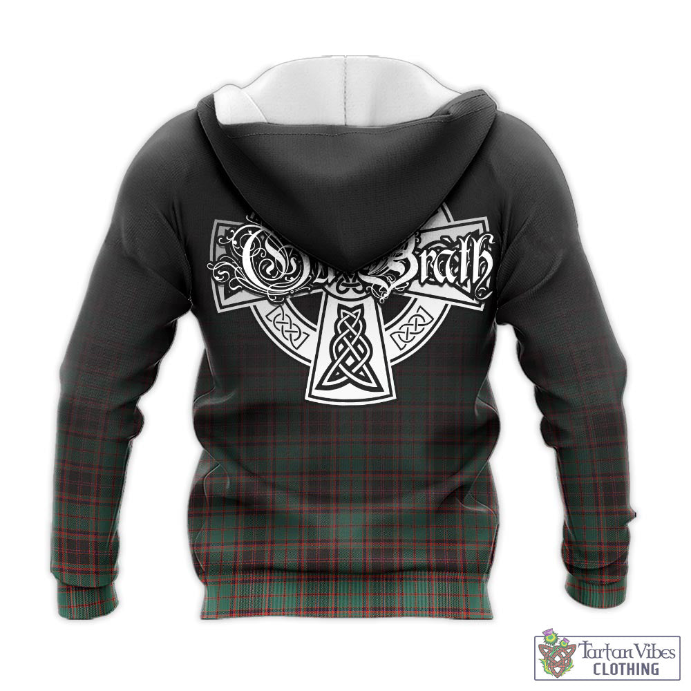 Tartan Vibes Clothing Buchan Ancient Tartan Knitted Hoodie Featuring Alba Gu Brath Family Crest Celtic Inspired