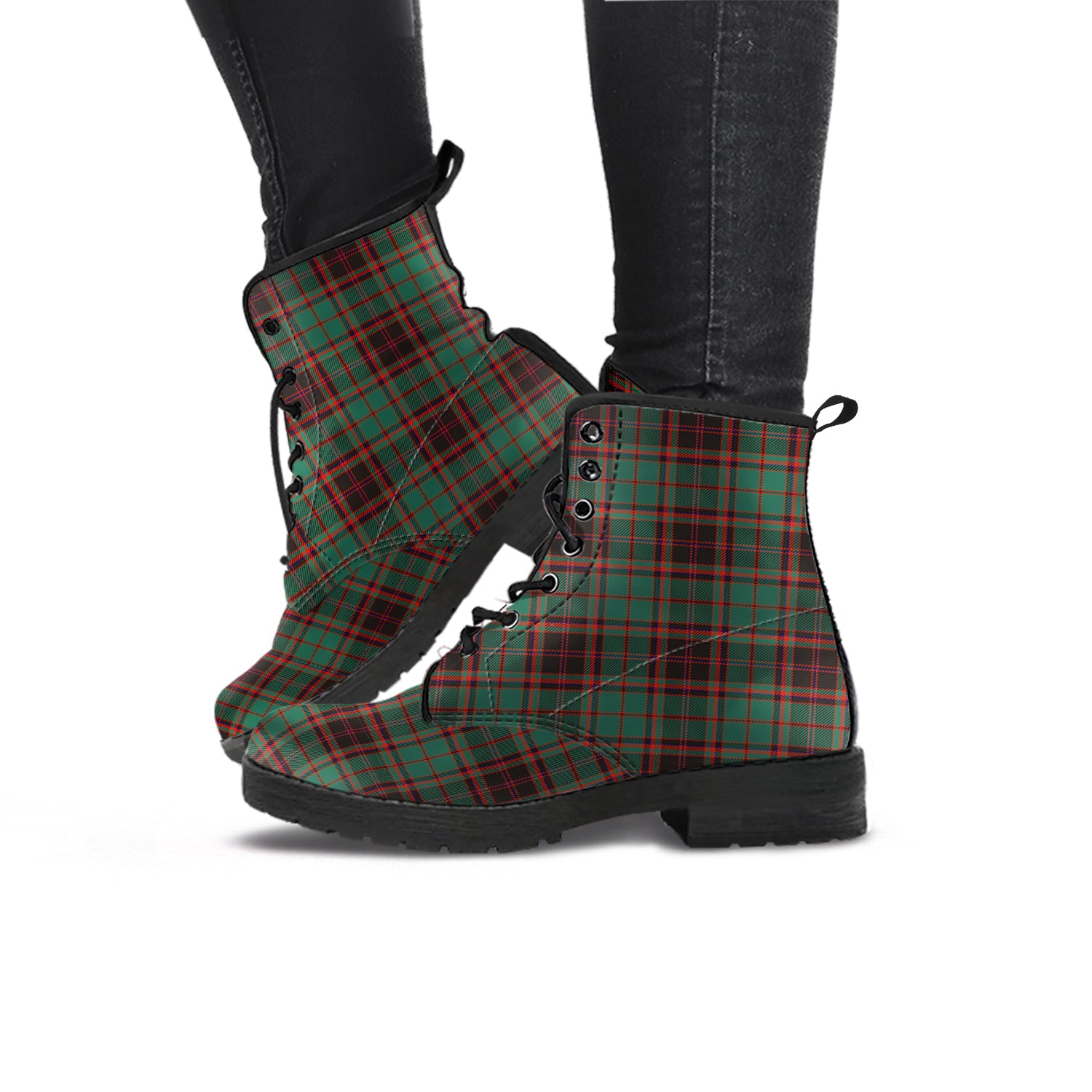 Buchan Ancient Tartan Leather Boots - Tartanvibesclothing