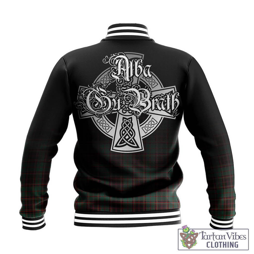 Tartan Vibes Clothing Buchan Ancient Tartan Baseball Jacket Featuring Alba Gu Brath Family Crest Celtic Inspired