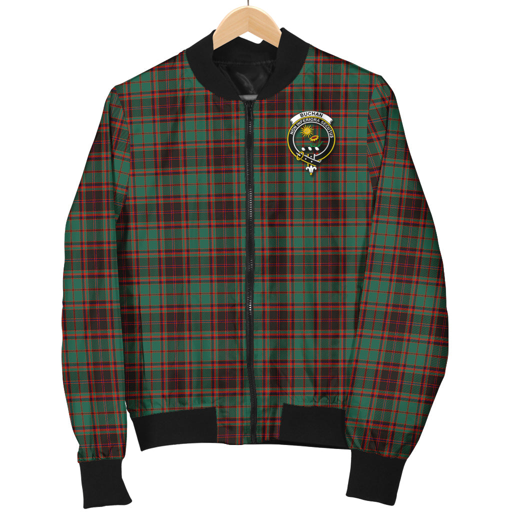 Buchan Ancient Tartan Bomber Jacket with Family Crest - Tartanvibesclothing