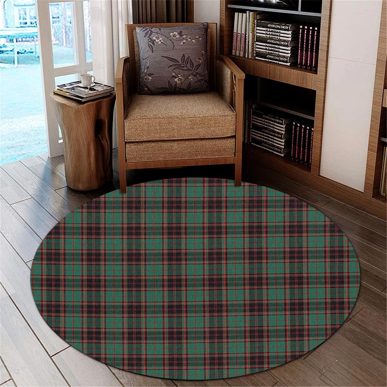 Buchan Ancient Tartan Round Rug - Tartanvibesclothing