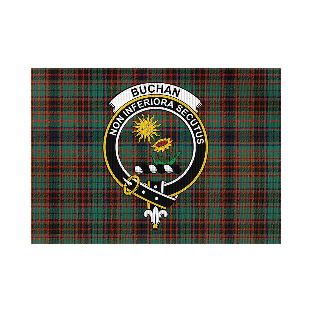 Buchan Ancient Tartan Flag with Family Crest - Tartan Vibes Clothing