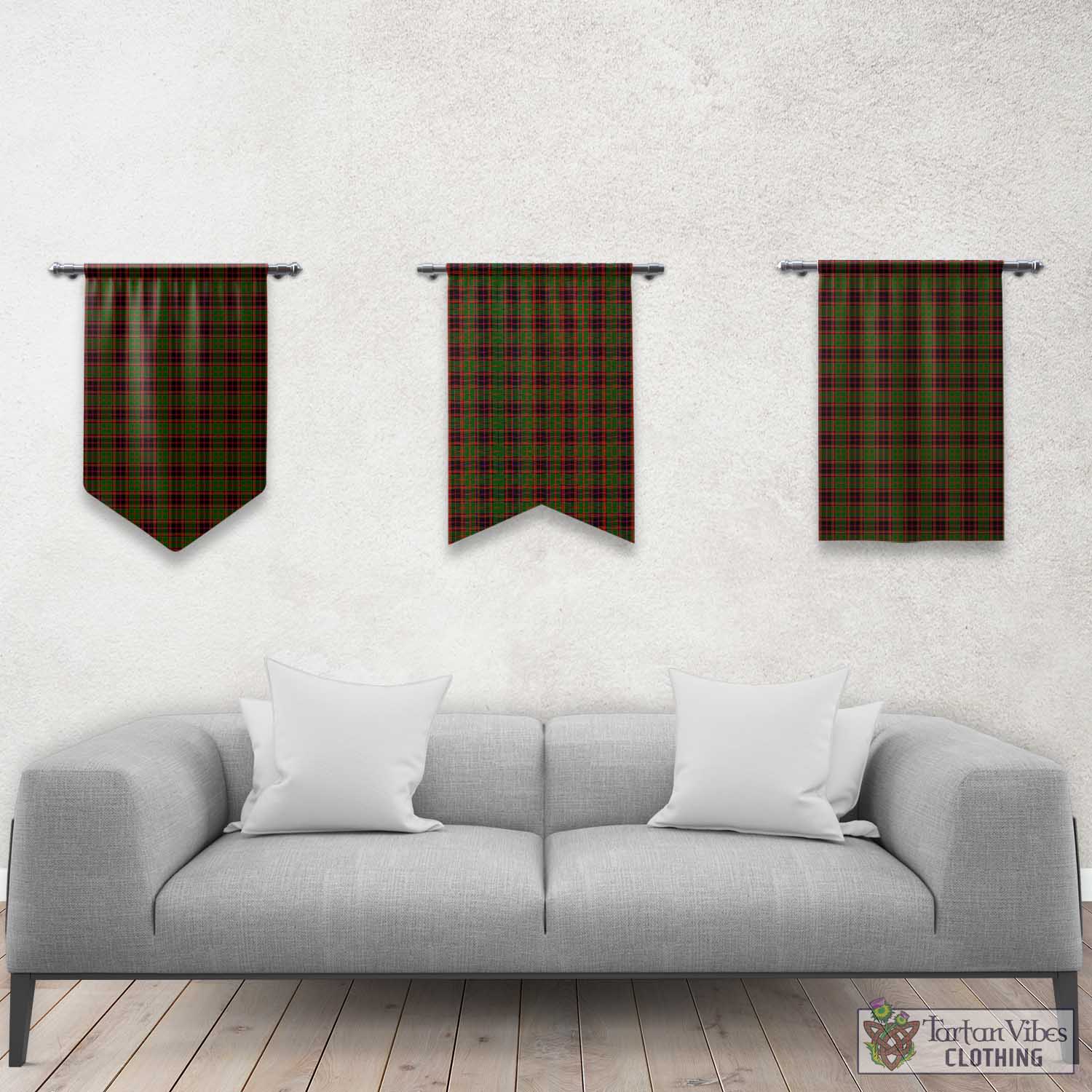 Tartan Vibes Clothing Buchan Modern Tartan Gonfalon, Tartan Banner